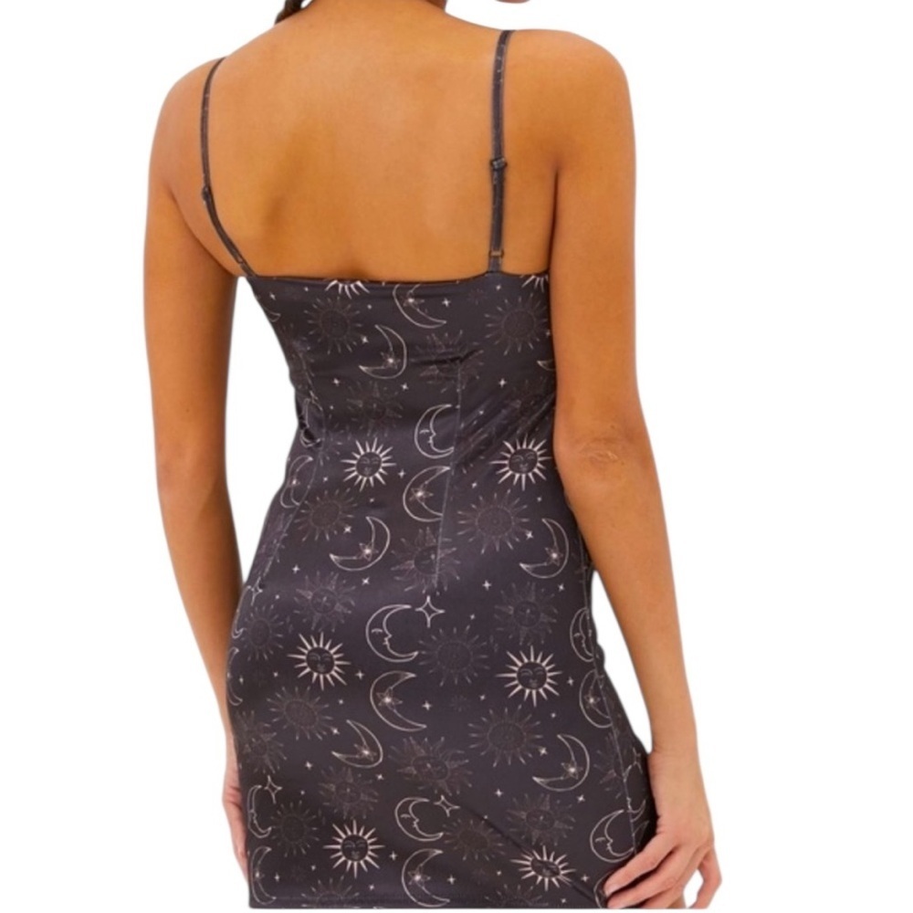 Urban Outfitters black & white celestial stars and moons mini dress - Picture 2 of 12